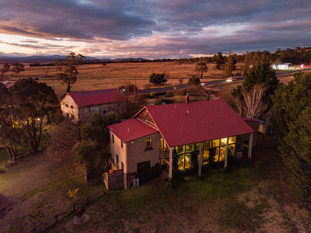 Outdoor spaces at night